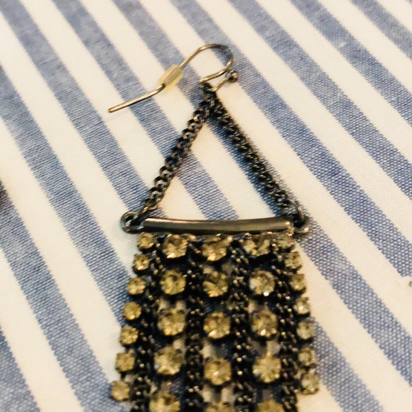 Dangle Rhinestone Earrings - Picture 4 of 4